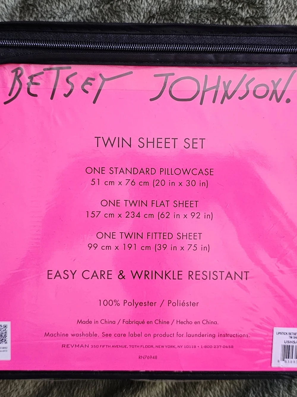 Betsey Johnson Twin Sheet Set